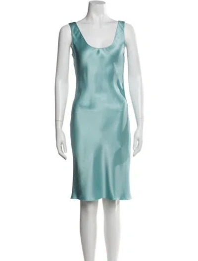 Pre-owned Chanel 2023 Midi Length Dress In Blue