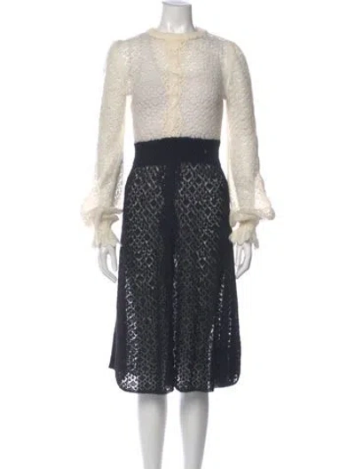 Pre-owned Chanel 2023 Midi Length Dress In Multi