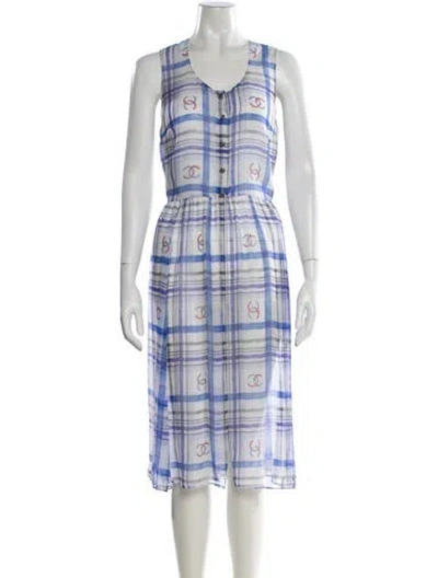 Pre-owned Chanel 2023 Midi Length Dress In Multi