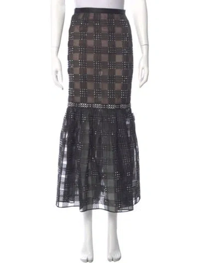 Pre-owned Chanel 2023 Midi Length Skirt In Gray