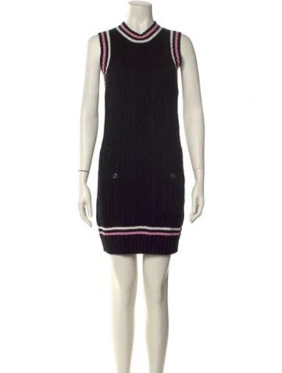 Pre-owned Chanel 2023 Mini Dress In Black