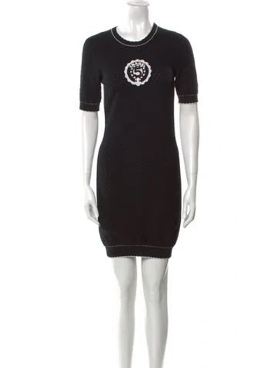 Pre-owned Chanel 2023 Mini Dress In Black