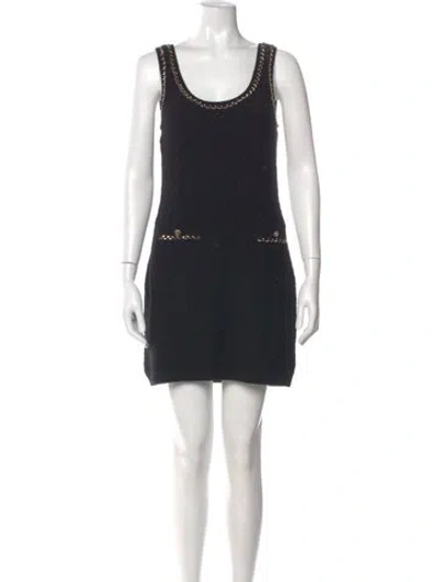 Pre-owned Chanel 2023 Mini Dress In Black