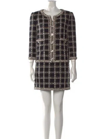Pre-owned Chanel 2023 Mini Dress In Black