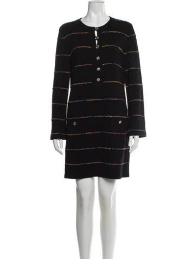 Pre-owned Chanel 2023 Mini Dress In Black