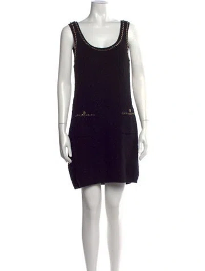 Pre-owned Chanel 2023 Mini Dress In Black