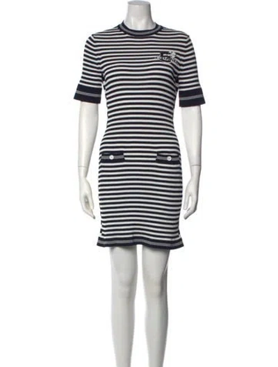 Pre-owned Chanel 2023 Mini Dress In Grey