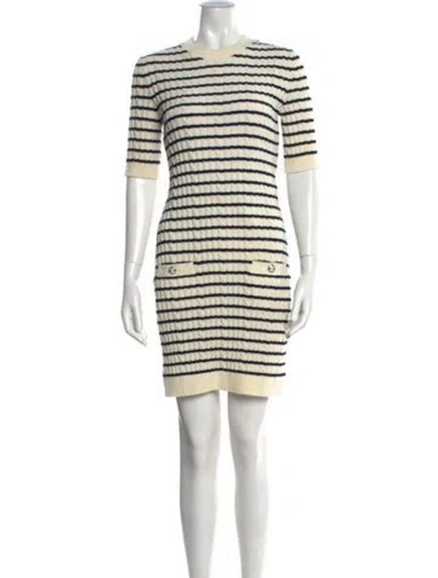 Pre-owned Chanel 2023 Mini Dress In Neutral