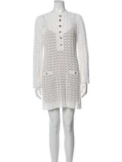 Pre-owned Chanel 2023 Mini Dress In Neutrals