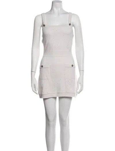 Pre-owned Chanel 2023 Mini Dress In Neutrals