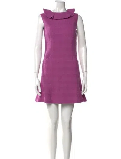 Pre-owned Chanel 2023 Mini Dress In Purple
