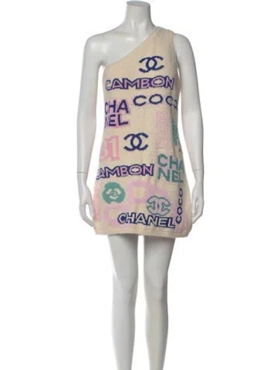 Pre-owned Chanel 2023 Mini Dress W/ Tags In Neutral
