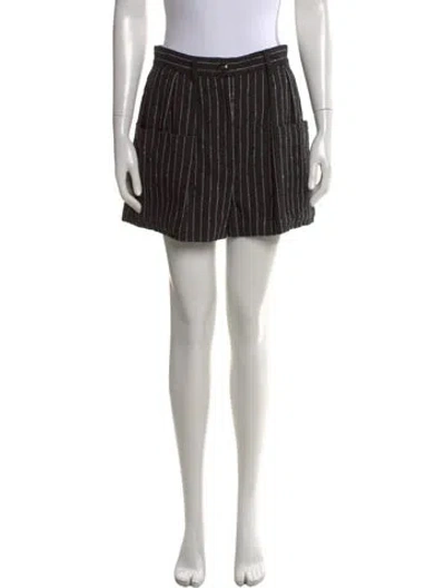 Pre-owned Chanel 2023 Mini Shorts W/ Tags In Black