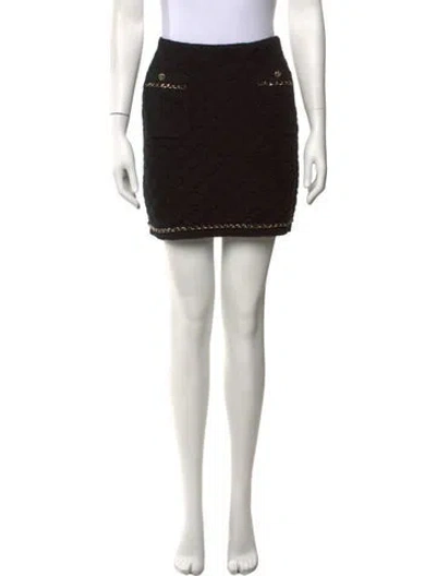 Pre-owned Chanel 2023 Mini Skirt In Black