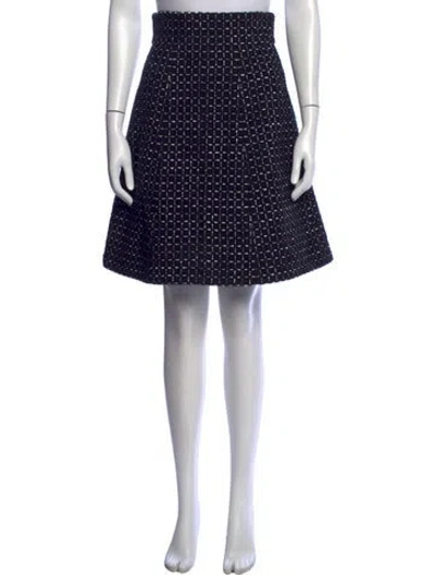 Pre-owned Chanel 2023 Mini Skirt In Black/gold/metallic