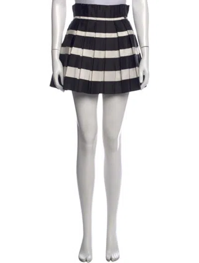 Pre-owned Chanel 2023 Mini Skirt In Black/white
