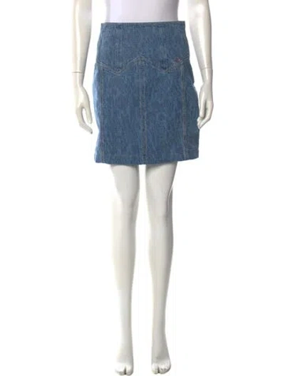 Pre-owned Chanel 2023 Mini Skirt In Blue