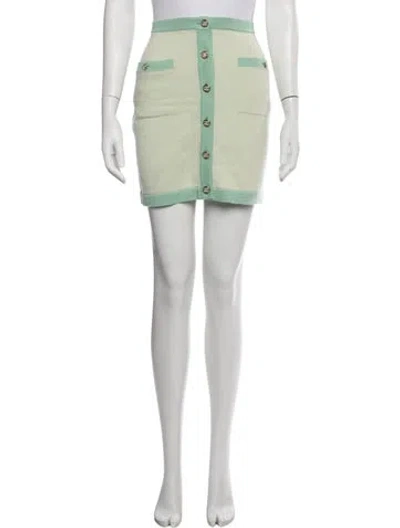 Pre-owned Chanel 2023 Mini Skirt In Green