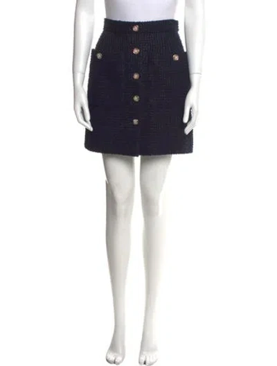 Pre-owned Chanel 2023 Mini Skirt W/ Tags In Blue