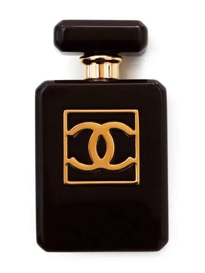 Pre-owned Chanel 2023 Nº5 Perfume Bottle Brooch In Brown
