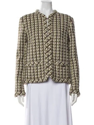 Pre-owned Chanel 2023 Paris-dakar Blazer W/ Tags In Green