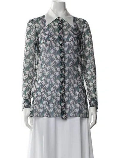 Pre-owned Chanel 2023 Paris-dakar Blouse In Green