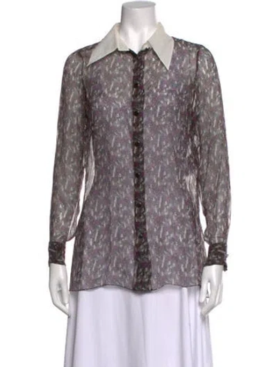 Pre-owned Chanel 2023 Paris-dakar Blouse In Grey