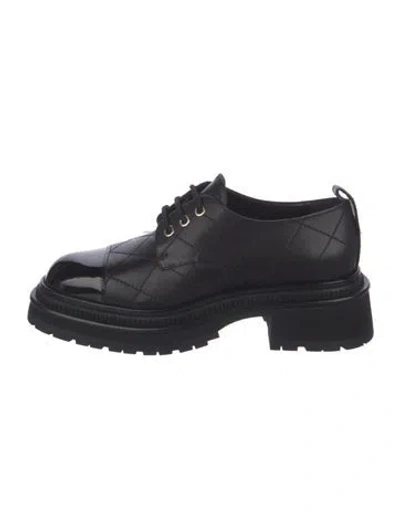 Pre-owned Chanel 2023 Paris-dakar Oxfords In Black
