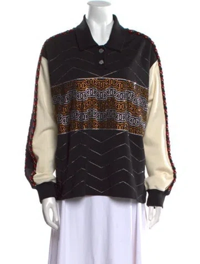 Pre-owned Chanel 2023 Paris-dakar Sweatshirt In Black