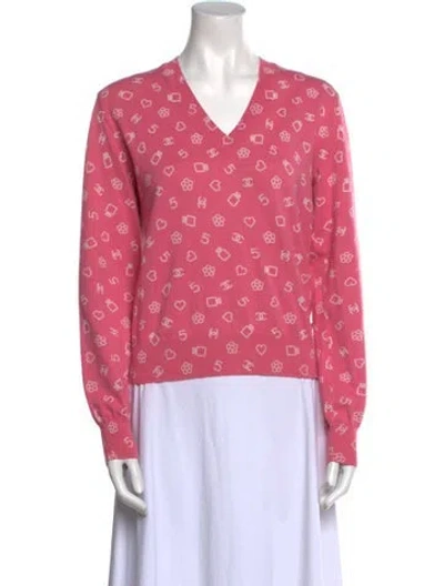 Pre-owned Chanel 2023 Paris-monaco Sweater In Pink