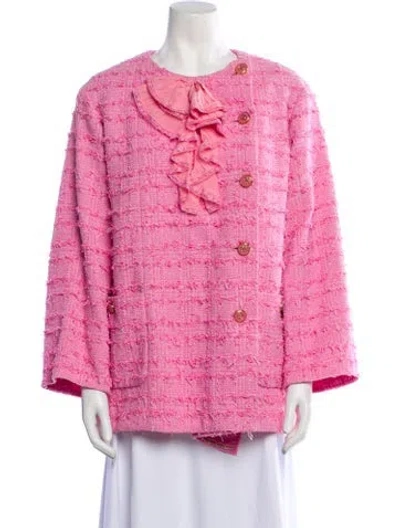 Pre-owned Chanel 2023 Paris-monte Carlo Jacket W/ Tags In Pink