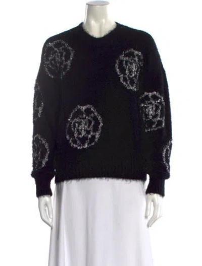 Pre-owned Chanel 2023 Printed Sweater In Black