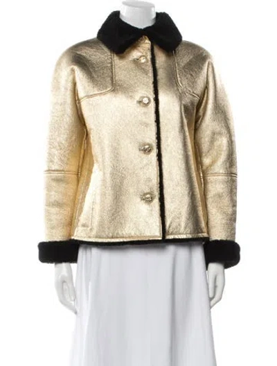Pre-owned Chanel 2023 Shearling Jacket In Multi