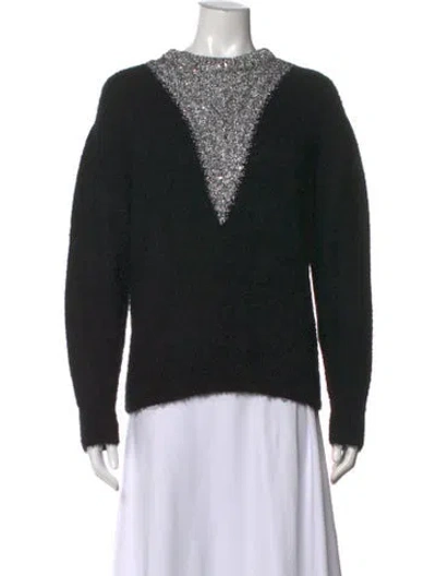 Pre-owned Chanel 2023 Silk Sweater In Black