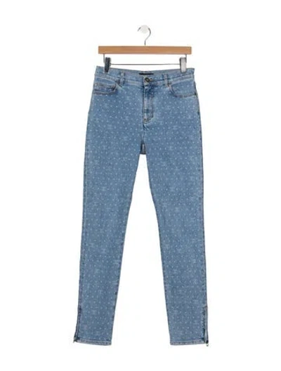 Pre-owned Chanel 2023 Skinny Leg Jeans In Blue