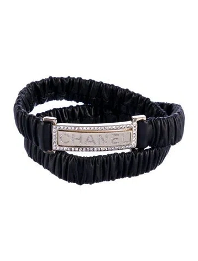 Pre-owned Chanel 2023 Skinny Waist Belt In Black