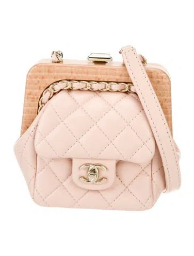 Pre-owned Chanel 2023 Small Frame Clutch In Pink