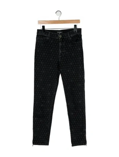 Pre-owned Chanel 2023 Straight Leg Jeans In Black