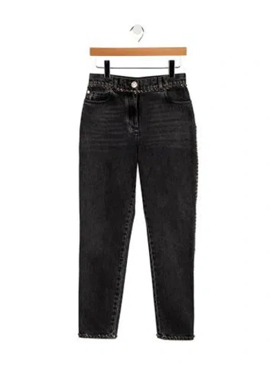 Pre-owned Chanel 2023 Straight Leg Jeans In Black