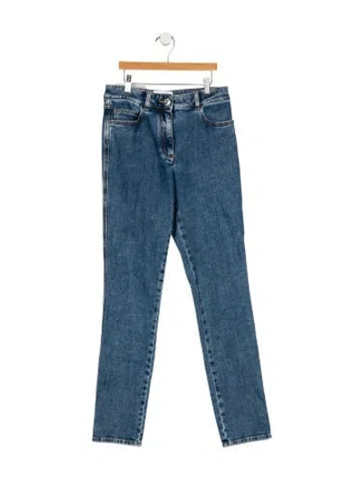 Pre-owned Chanel 2023 Straight Leg Jeans In Blue