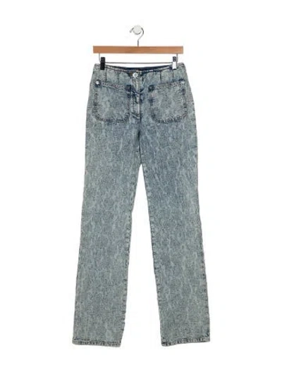 Pre-owned Chanel 2023 Straight Leg Jeans In Blue