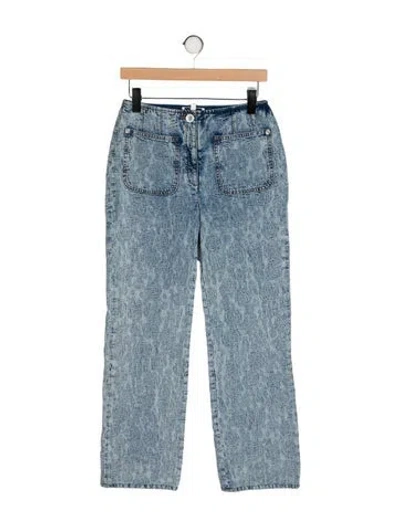 Pre-owned Chanel 2023 Straight Leg Jeans In Blue
