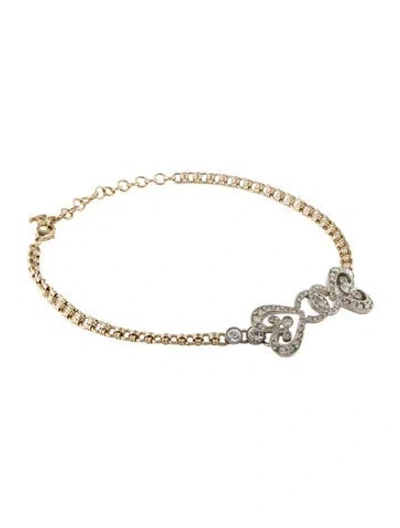Pre-owned Chanel 2023 Strass Cc Hearts Choker Necklace, 14.5" In Multicolor