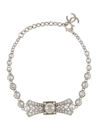 Pre-owned Chanel 2023 Strass Choker Necklace, 14.25" In Multi
