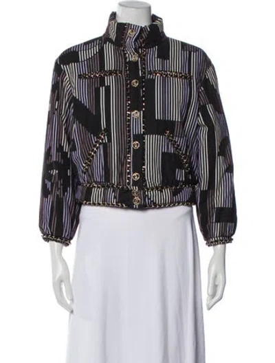 Pre-owned Chanel 2023 Striped Jacket In Multi