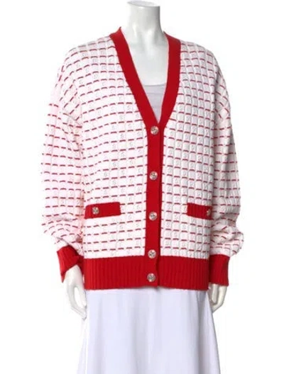 Pre-owned Chanel 2023 Striped Sweater W/ Tags In White