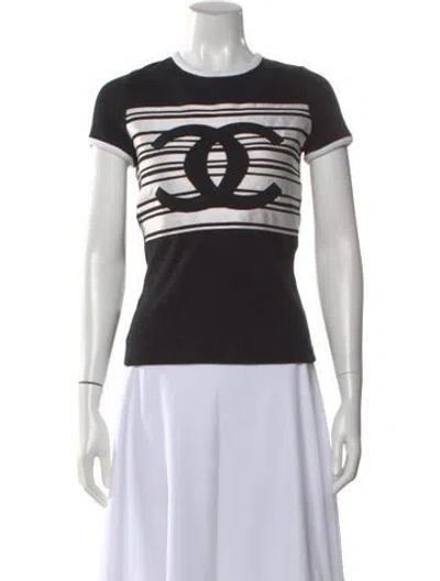 Pre-owned Chanel 2023 Striped T-shirt In Multi