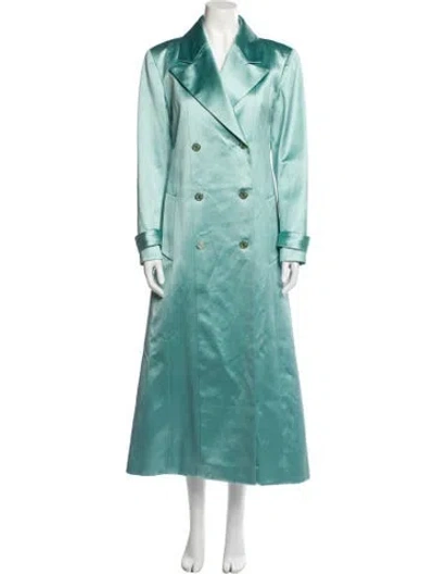 Pre-owned Chanel 2023 Trench Coat W/ Tags In Green