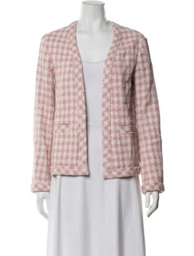 Pre-owned Chanel 2023 Tweed Blazer In Pink