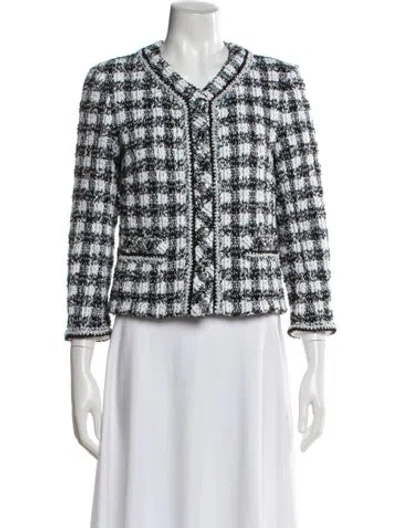 Pre-owned Chanel 2023 Tweed Jacket In Blue
